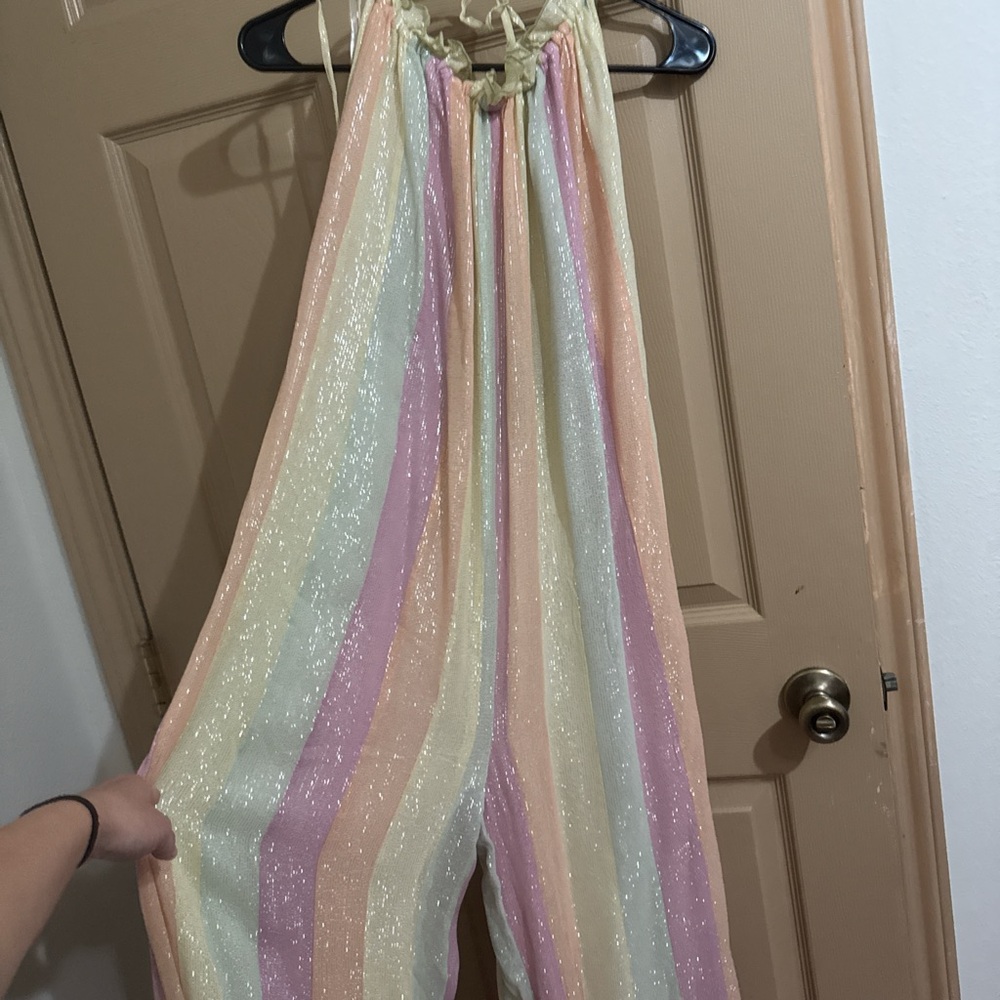 Multicolor Striped Women's Jumpsuit